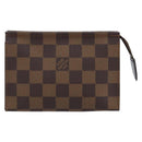 LOUIS VUITTON Damier Ebene Poche Toilette 15 Etui N47548 LV Auth 172588V-13