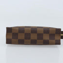LOUIS VUITTON Damier Ebene Poche Toilette 15 Pouch N47548 LV Auth 172588V-6