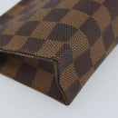 LOUIS VUITTON Damier Ebene Poche Toilette 15 Pouch N47548 LV Auth 172588V-14