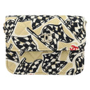 CHANEL Chain Mini Matelasse 12 Shoulder Bag Satin Beige Gold CC Auth 172590SAM-13