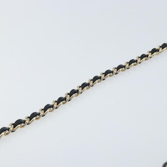 CHANEL Chain Mini Matelasse 12 Shoulder Bag Satin Beige Gold CC Auth 172590SAM