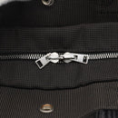 HERMES Her Line Tote MM Hand Bag Canvas Gray Silver Auth 172598-17