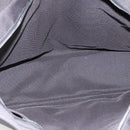 HERMES Her Line Tote MM Hand Bag Canvas Gray Silver Auth 172598-10