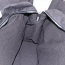 HERMES Her Line Tote MM Hand Bag Canvas Gray Silver Auth 172598-19
