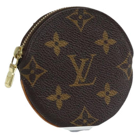 LOUIS VUITTON Monogram Porte Monnaie Round Coin Purse M61926 LV Auth 172606