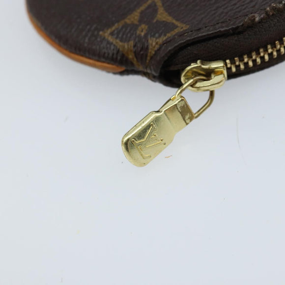 LOUIS VUITTON Monogram Porte Monnaie Round Coin Purse M61926 LV Auth 172606