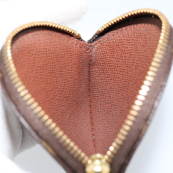 LOUIS VUITTON Monogram Porte Monnaie Round Coin Purse M61926 LV Auth 172606