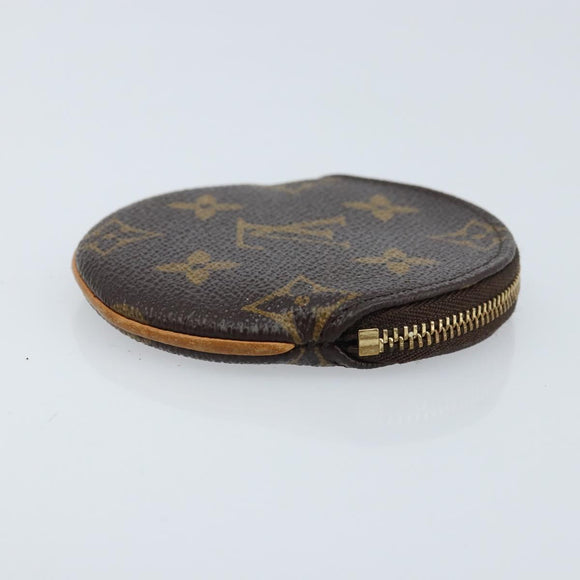 LOUIS VUITTON Monogram Porte Monnaie Round Coin Purse M61926 LV Auth 172606