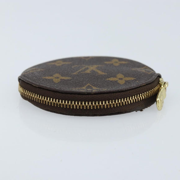 LOUIS VUITTON Monogram Porte Monnaie Round Coin Purse M61926 LV Auth 172606