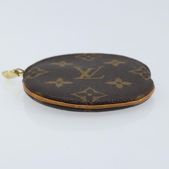 LOUIS VUITTON Monogram Porte Monnaie Round Coin Purse M61926 LV Auth 172606