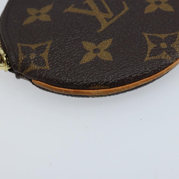 LOUIS VUITTON Monogram Porte Monnaie Round Coin Purse M61926 LV Auth 172606
