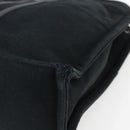 HERMES Fourre Tout MM Hand Bag Canvas Black Silver Auth 172610-10