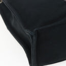 HERMES Fourre Tout MM Hand Bag Canvas Black Silver Auth 172610-11