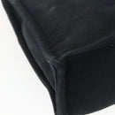 HERMES Fourre Tout MM Hand Bag Canvas Black Silver Auth 172610-13