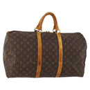 LOUIS VUITTON Monogram Keepall 50 Boston Bag M41426 LV Auth 172614-1