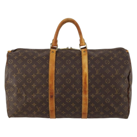 LOUIS VUITTON Monogram Keepall 50 Boston Bag M41426 LV Auth 172614