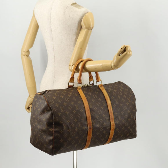 LOUIS VUITTON Monogram Keepall 50 Boston Tasche M41426 LV Auth 172614