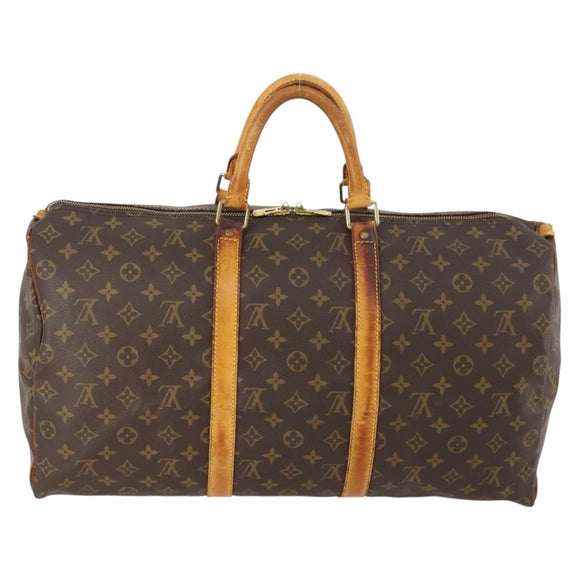LOUIS VUITTON Monogram Keepall 50 Boston Bag M41426 LV Auth 172614
