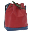 LOUIS VUITTON Epi Noe Shoulder Bag Tricolor Red Blue M44084 LV Auth 172622-1
