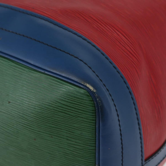 LOUIS VUITTON Epi Noe Shoulder Bag Tricolor Red Blue M44084 LV Auth 172622