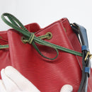 LOUIS VUITTON Epi Noe Shoulder Bag Tricolor Red Blue M44084 LV Auth 172622-10