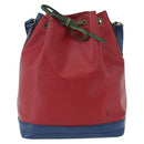 LOUIS VUITTON Epi Noe Shoulder Bag Tricolor Red Blue M44084 LV Auth 172622-13