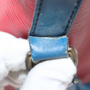 LOUIS VUITTON Epi Noe Shoulder Bag Tricolor Red Blue M44084 LV Auth 172622-12