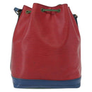 LOUIS VUITTON Epi Noe Shoulder Bag Tricolor Red Blue M44084 LV Auth 172622-2