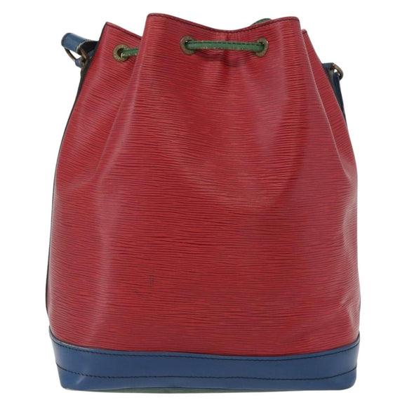 LOUIS VUITTON Epi Noe Shoulder Bag Tricolor Red Blue M44084 LV Auth 172622