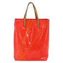 LOUIS VUITTON Monogram Vernis Fluo Reade MM Hand Bag Pink M91900 LV Auth 172626-2