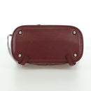 CHANEL Matelasse Chain Backpack Leather Bordeaux Silver CC Auth 172627A-10