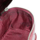 CHANEL Matelasse Chain Backpack Leather Bordeaux Silver CC Auth 172627A-21