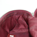 CHANEL Matelasse Chain Backpack Leather Bordeaux Silver CC Auth 172627A-22