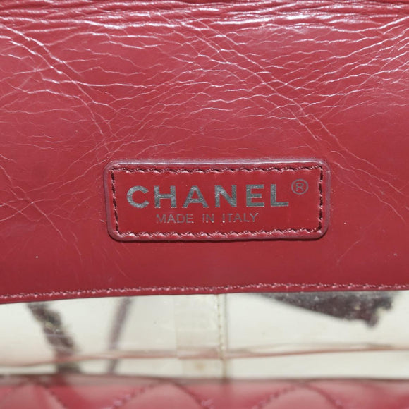 CHANEL Matelasse Chain Backpack Leather Bordeaux Silver CC Auth 172627A