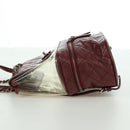 CHANEL Matelasse Chain Backpack Leather Bordeaux Silver CC Auth 172627A-4