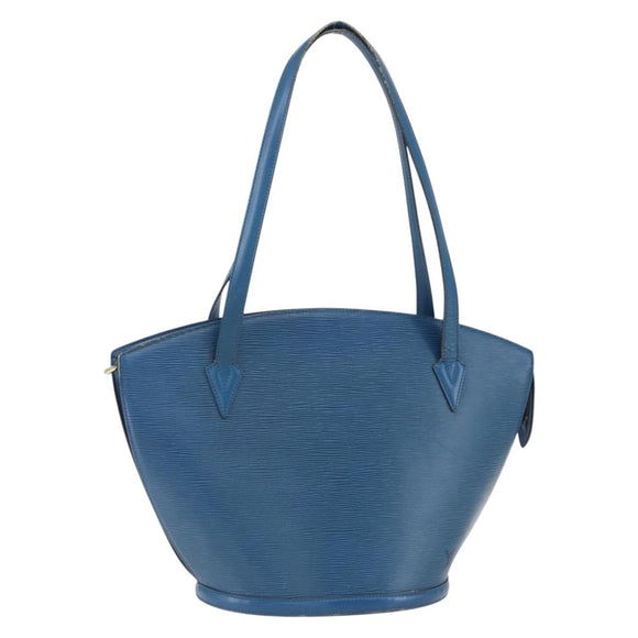 LOUIS VUITTON Epi Saint Jacques Shopping Schultertasche Blau M52275 LV Auth 172629