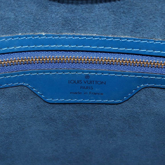 LOUIS VUITTON Epi Saint Jacques Shopping Schultertasche Blau M52275 LV Auth 172629