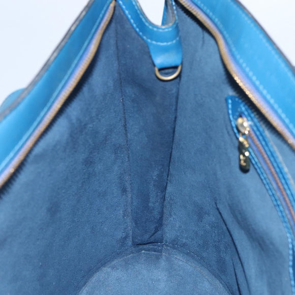 LOUIS VUITTON Epi Saint Jacques Shopping Schultertasche Blau M52275 LV Auth 172629