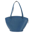 LOUIS VUITTON Epi Saint Jacques Shopping Schultertasche Blau M52275 LV Auth 172629-2