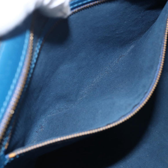 LOUIS VUITTON Epi Saint Jacques Shopping Schultertasche Blau M52275 LV Auth 172629