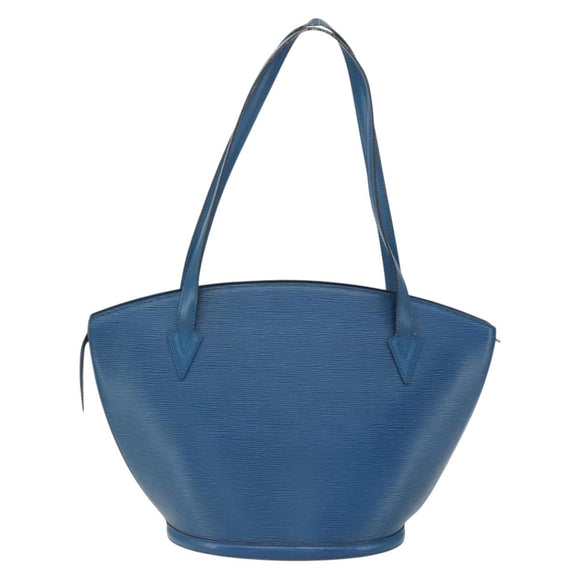 LOUIS VUITTON Epi Saint Jacques Shopping Schultertasche Blau M52275 LV Auth 172629