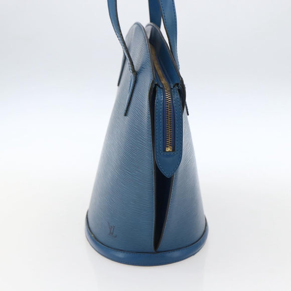 LOUIS VUITTON Epi Saint Jacques Shopping Schultertasche Blau M52275 LV Auth 172629