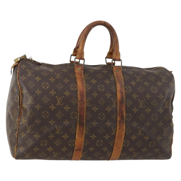 LOUIS VUITTON Monogram Keepall 45 Boston Tas M41428 LV Auth 172630