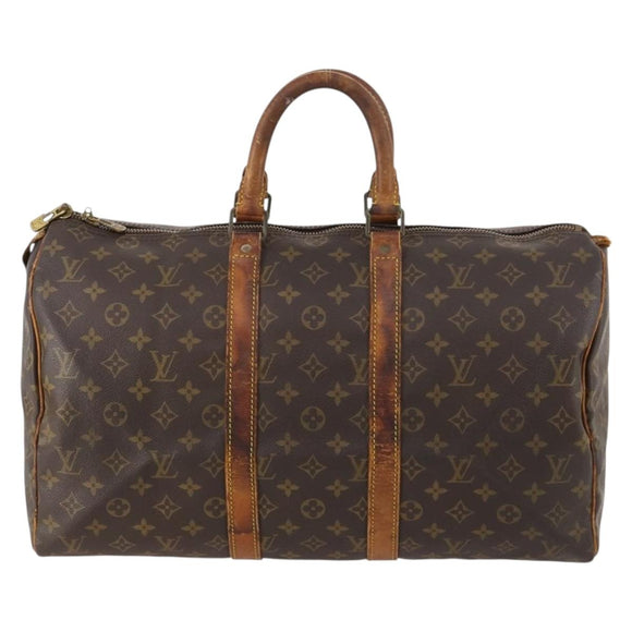 LOUIS VUITTON Monogram Keepall 45 Boston Tas M41428 LV Auth 172630