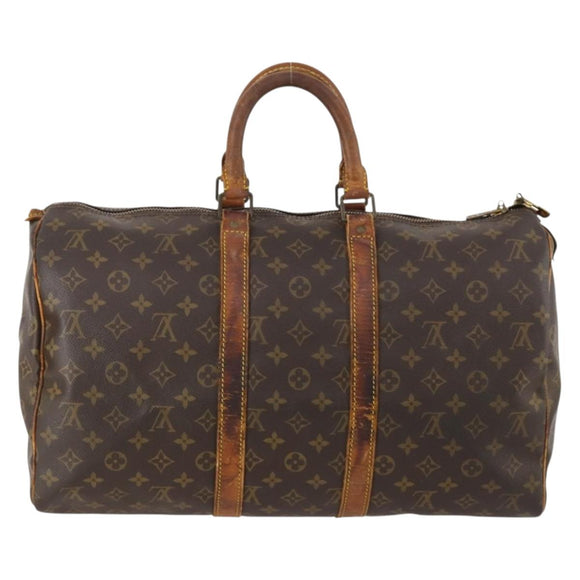 LOUIS VUITTON Monogram Keepall 45 Boston Tas M41428 LV Auth 172630