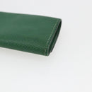 HERMES Etui Cle 4 Key Case Leather Green Gold Auth 172633-10