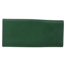 HERMES Etui Cle 4 Key Case Leather Green Gold Auth 172633-3