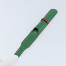 HERMES Pen Case Leather Green Auth 172634-8