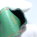 HERMES Pen Case Leather Green Auth 172634-10