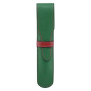 HERMES Pen Case Leather Green Auth 172634-13
